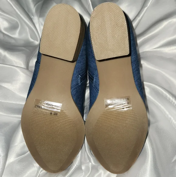 Qupid Denim Booties | Rose Design | Sz 8 - Picture 4 of 4